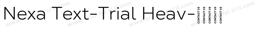 Nexa Text-Trial Heav字体转换